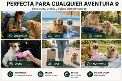 AquaPaw – Botella portátil de agua para mascotas