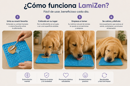 LamiZen – Alfombrilla Calmante para Perros y Gatos