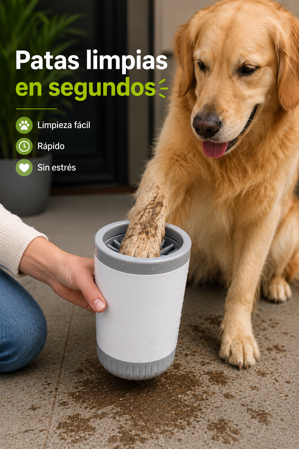 Limpiapatas -  Limpieza rápida y sin complicaciones para tu mascota