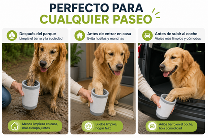 Limpiapatas -  Limpieza rápida y sin complicaciones para tu mascota