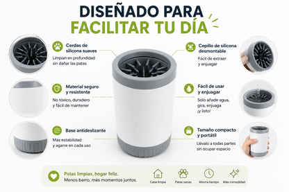 Limpiapatas -  Limpieza rápida y sin complicaciones para tu mascota